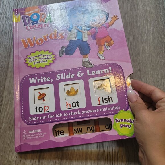 Dora the Explorer: Words (Dora the Explorer Write, Slide & Learn) Hardcover isbn - Picture 3 of 7